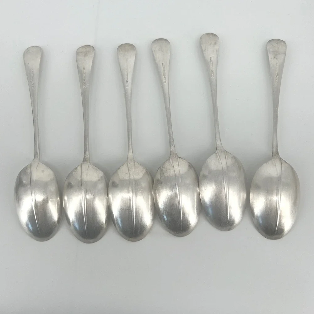 W&S Flatware Set Silver Plate Triple Plate Hotel Grade 14pc Ladle Fork Spoon